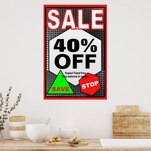 Werbeplakat für den Verkauf Poster (Küche)