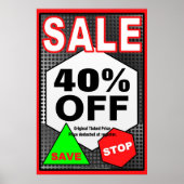 Werbeplakat für den Verkauf Poster (Vorne)