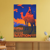 Werbeplakat für französische Fluggesellschaften Leinwanddruck (Insitu (Wohnzimmer))