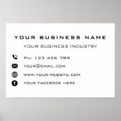 Werbeplakat für kundenspezifische Unternehmen Poster (Vorne)