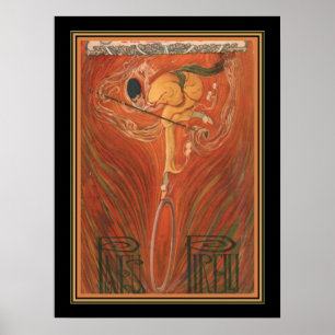 Werbeplakat für Pirelli-Reifen im Art Deco-Stil au Poster