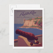 Werbeplakat für Reisen 2 Postkarte (Vorne/Hinten)