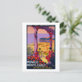 Werbeplakat für Reisen Postkarte (Stehend Vorderseite)