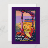 Werbeplakat für Reisen Postkarte (Vorne/Hinten)