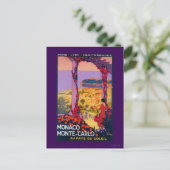 Werbeplakat für Reisen Postkarte (Stehend Vorderseite)