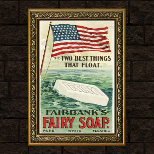 Werbeplakat für Vintage-Seifenprodukt Poster