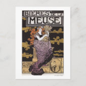 Werbeplakat von Bieres de la Meuse Postkarte (Vorderseite)