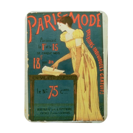 Werbeplakate für "Paris Mode" M Magnet (Vertikal)