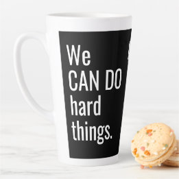 Werbeplakette für die neueste Tasse