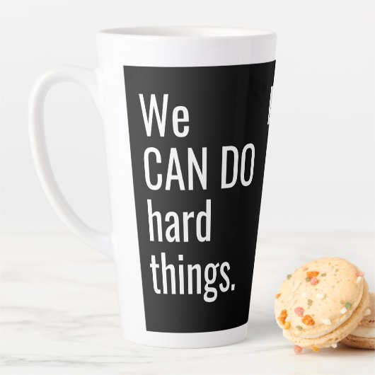 Werbeplakette für die neueste Tasse (Beispiel)