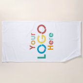 Werbepool für kundenspezifische Firmenlogos Strandtuch (Vorderseite)