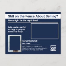 Werbepostkarte für Real Anwesen Marketing