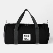 Werbeproff für das Schwarzweiß-Logo Duffle Bag (Rückseite)