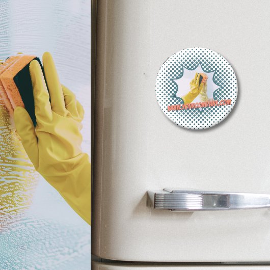 Werbereinigungsservice Custom WWW Magnet