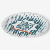 Werbereinigungsservice Custom WWW Pappteller (Schrägansicht)