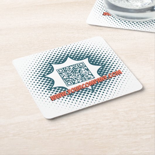 Werbereinigungsservice Custom WWW Rechteckiger Pappuntersetzer (angewinkelt)