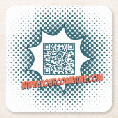 Werbereinigungsservice Custom WWW Rechteckiger Pappuntersetzer (Vorderseite)