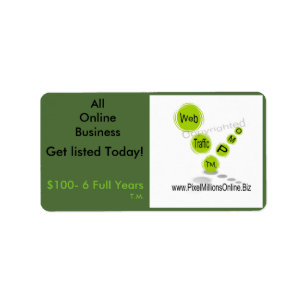 Werbeschriften Adressaufkleber