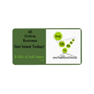 Werbeschriften Adressaufkleber