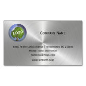 Werbesilber für Firmenlogo Magnetische Visitenkarte (Vorderseite)