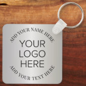 Werbesilber für Firmenlogo Schlüsselanhänger (Rückseite)