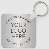 Werbesilber für Firmenlogo Schlüsselanhänger (Rückseite)
