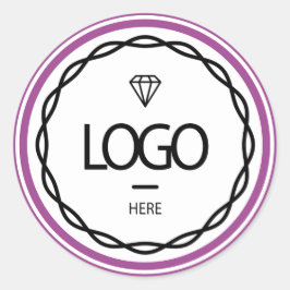 Werbespezifische Logo-Berry-Frame-Verpackung Runder Aufkleber