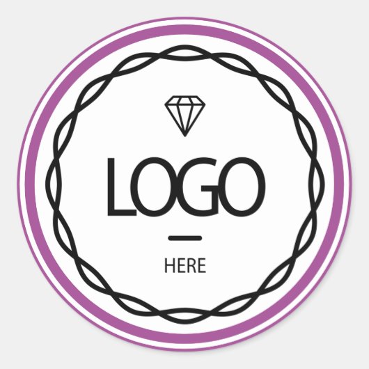 Werbespezifische Logo-Berry-Frame-Verpackung Runder Aufkleber (Vorderseite)