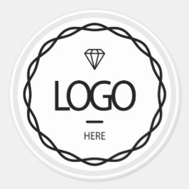 Werbespezifische Logo-Grau-Rahmen-Schönheit Kosmet Runder Aufkleber