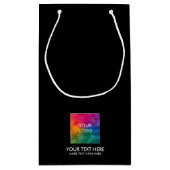 Werbespezifische Vorlage Ihr Text-Logo hier Kleine Geschenktüte (Rückseite)