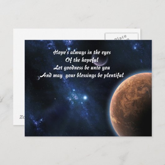 Werbespots Postkarte (Vorne/Hinten)