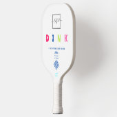 Werbeteam Gebäude Cartoon Pickleball Schläger (Links)