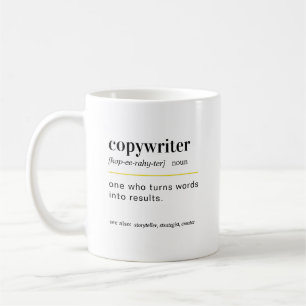 Werbetexter Definitionsgeschenk Kaffeetasse