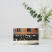 Werbeunternehmen Dumpster Rental Services Visitenkarte (Stehend Vorderseite)