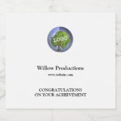 Werbeunternehmen für Firmenlogo Schaumweinetikett (Einzelnes Label)