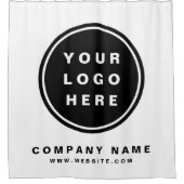 Werbeunternehmen für Ihr Firmenlogo Duschvorhang (Vorderseite)