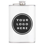 Werbeunternehmen für Ihr Firmenlogo Flachmann (Vorderseite)