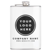 Werbeunternehmen für Ihr Firmenlogo Flachmann (Vorderseite)