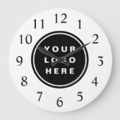 Werbeunternehmen für Ihr Firmenlogo Große Wanduhr (Vorderseite)