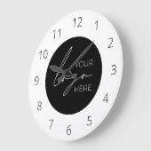 Werbeunternehmen für Ihr Firmenlogo Große Wanduhr (Winkel)