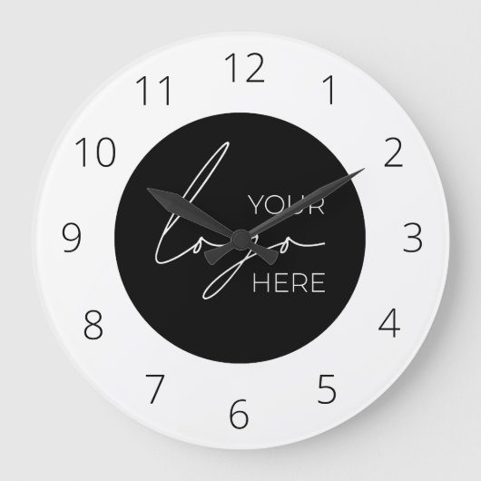 Werbeunternehmen für Ihr Firmenlogo Große Wanduhr (Vorderseite)