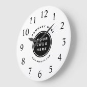 Werbeunternehmen für Ihr Firmenlogo Große Wanduhr (Winkel)