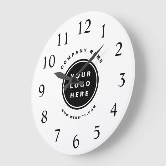 Werbeunternehmen für Ihr Firmenlogo Große Wanduhr (Winkel)