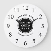 Werbeunternehmen für Ihr Firmenlogo Große Wanduhr (Vorderseite)