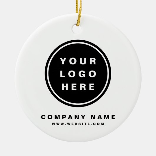 Werbeunternehmen für Ihr Firmenlogo Keramik Ornament (Vorne)