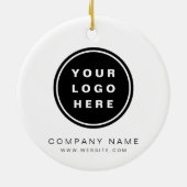 Werbeunternehmen für Ihr Firmenlogo Keramik Ornament (Hinten)