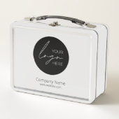 Werbeunternehmen für Ihr Firmenlogo Metall Brotdose (Vorderseite)