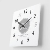 Werbeunternehmen für Ihr Firmenlogo Quadratische Wanduhr (Winkel)