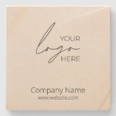 Werbeunternehmen für Ihr Firmenlogo Steinuntersetzer (Vorderseite)