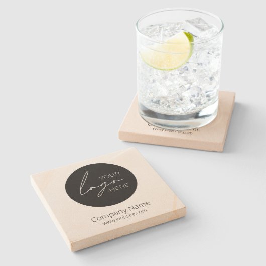 Werbeunternehmen für Ihr Firmenlogo Steinuntersetzer (Seitenansicht)